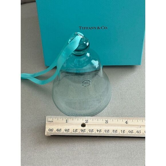 Tiffany & Co. Crystal Glass Bell Ornament 2018 - Picture 4 of 7